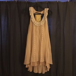 Tan, Linen Dress